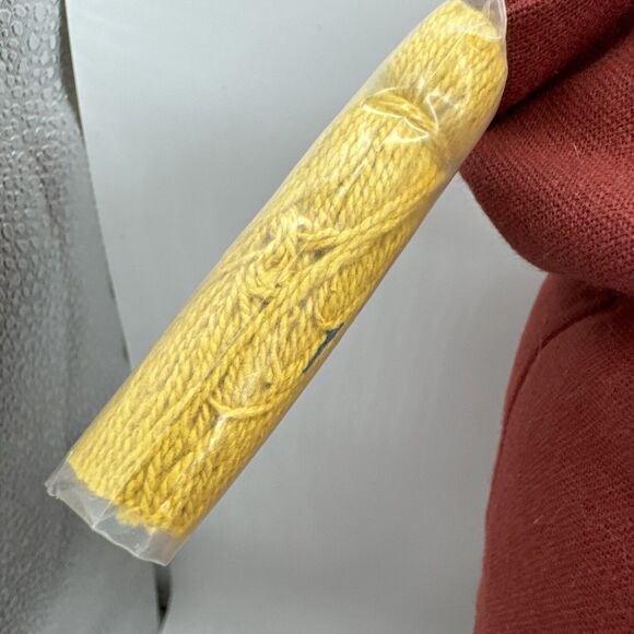 NWT FALL THROW PILLOW 18x18 In Burnt Orange Gold Tassels “I Think I Love Fall” - Picture 5 of 8